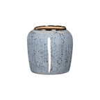 SOGA 21x22cm Grey Small Ceramic Flower Vase Elegant Living Room Home Decor