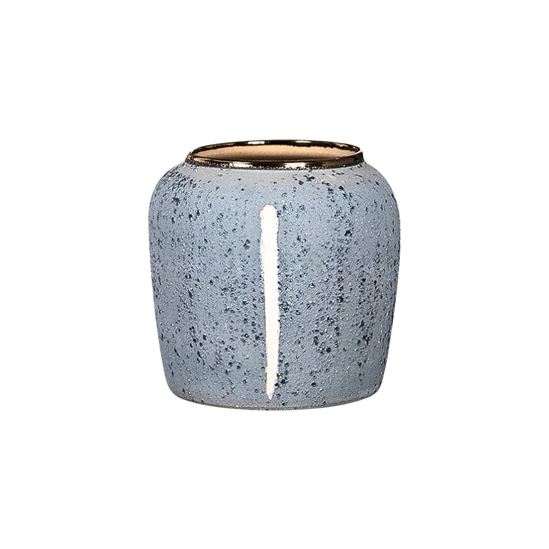 SOGA 21x22cm Grey Small Ceramic Flower Vase Elegant Living Room Home Decor