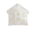 SOGA 40x45cm Festive White Christmas House Shaped Holiday Throw Pillow $ 66.90
