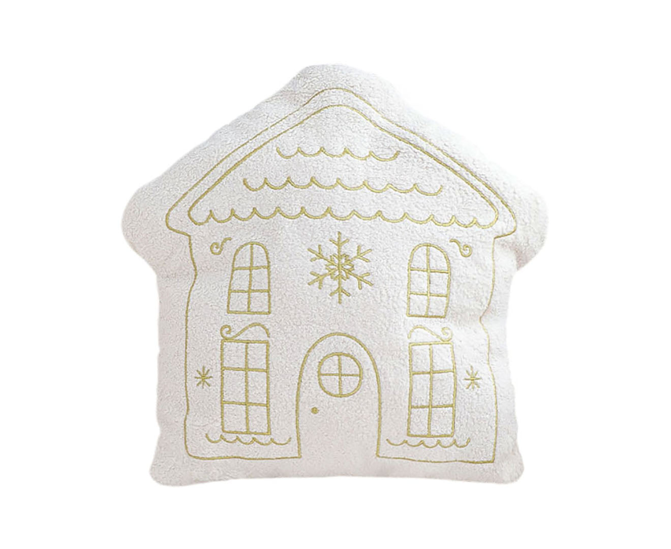 SOGA 40x45cm Festive White Christmas House Shaped Holiday Throw Pillow $ 66.90