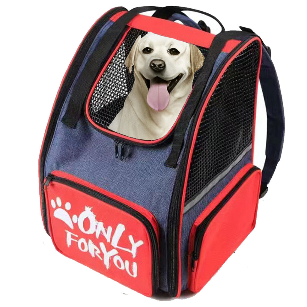 SOGA Red Pet Carrier Backpack Breathable Mesh Portable Safety Travel Essentials Outdoor Bag $ 51.50