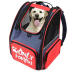 SOGA Red Pet Carrier Backpack Breathable Mesh Portable Safety Travel Essentials Outdoor Bag $ 51.50