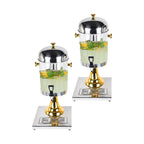 SOGA 2X Single 8L Stainless Steel Dispenser Beverage Juicer Transparent Commercial Drink Container Jug $ 344.90
