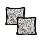 SOGA 2X 45cm Pillow French Cover Style Floral Jacquard Woven Decorative Fringe Throw Pillow $ 129.50