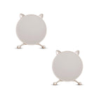 SOGA 2X 40cm White Smart Makeup Bedroom Table Mirror Cat Ear Style No LED Light $ 92.90