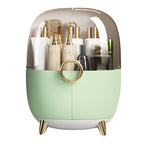 SOGA Green Transparent Countertop Makeup Organiser Cosmetic Storage Waterproof Dustproof Bathroom Skincare Holder with Lid $ 66.90