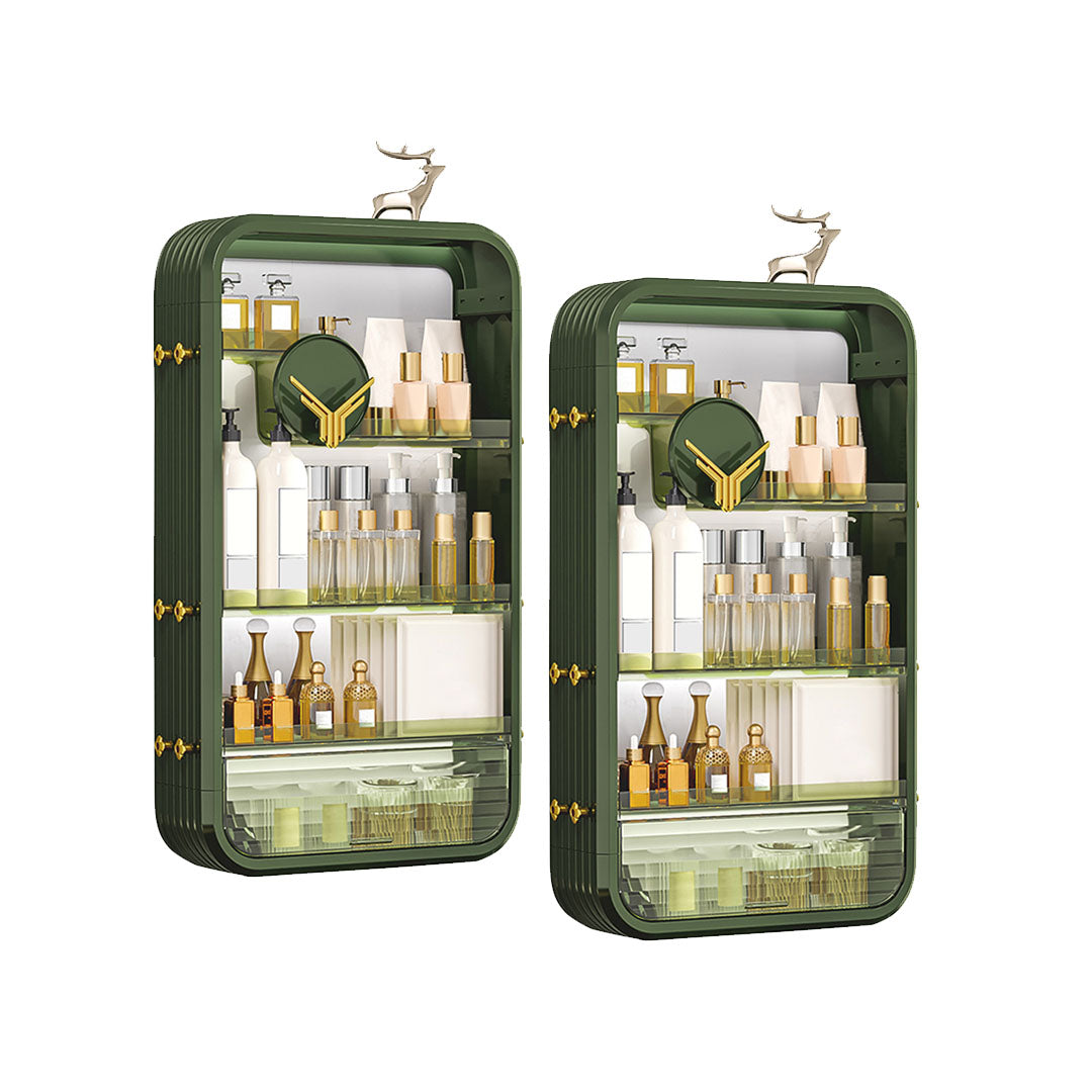 SOGA 2X Green Multi Tier Cosmetic Storage Rack Bathroom Vanity Tray Display Stand Organiser $ 205.50