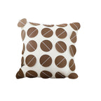 SOGA 45cm Brown Leather Square Pillow with 3D Circle Pattern Decorative Cushion for Living Room $ 55.50