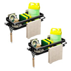 SOGA 2X 34cm Kitchen Sink Storage Organiser Space Saving Adhesive Shelf Rack $ 65.50