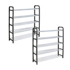 SOGA 2X 71x21cm 5 Layer Shoes and Slippers Organizer Rack Space Saving Shoe Storage Solution for Home Office $ 101.50