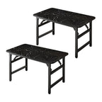 SOGA 2X 120x60x75cm Black Foldable Computer Study Table Easy Assembly Desk No Chair $ 280.90