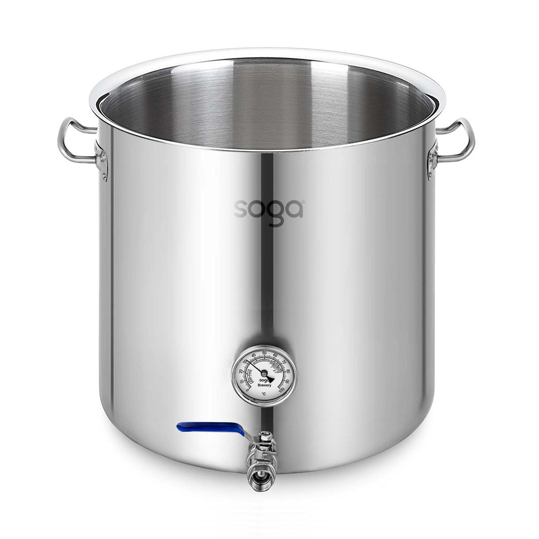 SOGA Stainless Steel No Lid Brewery Pot 130L With Beer Valve 55*55cm $ 444.50