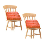 SOGA 2X Orange Square Cushion Soft Leaning Plush Backrest Throw Seat Pillow Home Office Decor $ 60.90