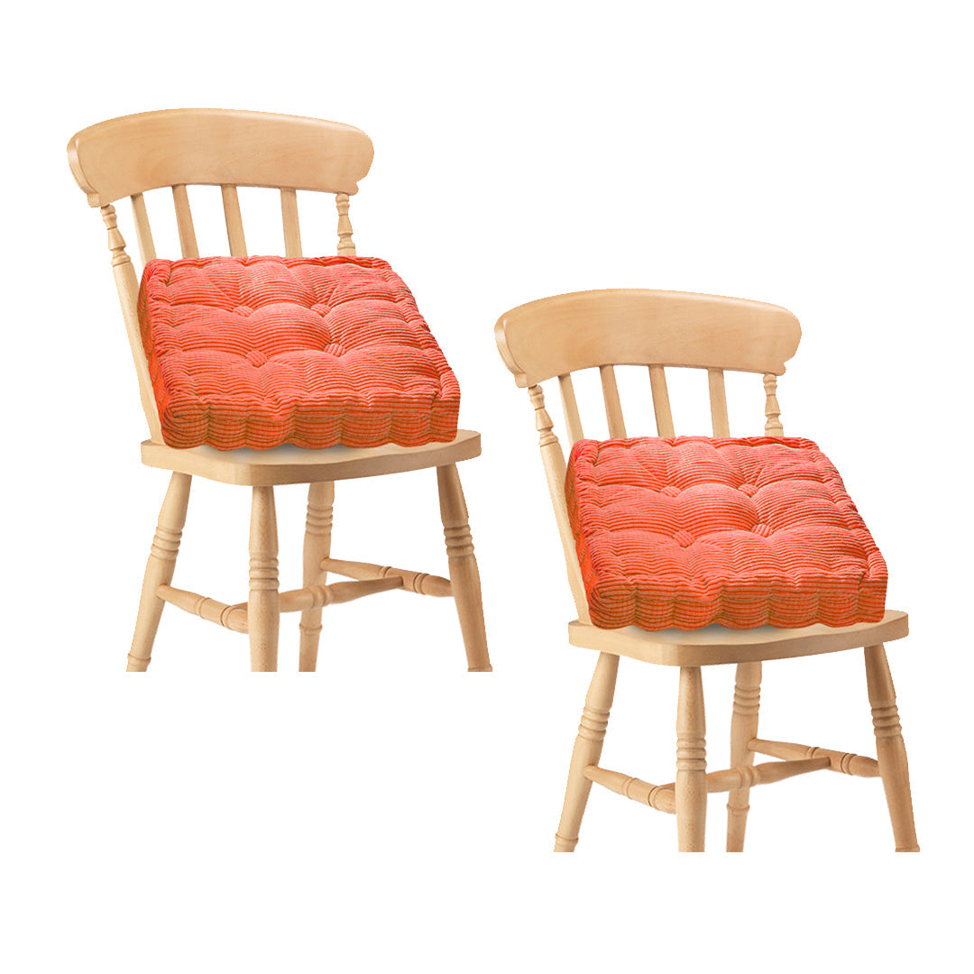 SOGA 2X Orange Square Cushion Soft Leaning Plush Backrest Throw Seat Pillow Home Office Decor $ 60.90