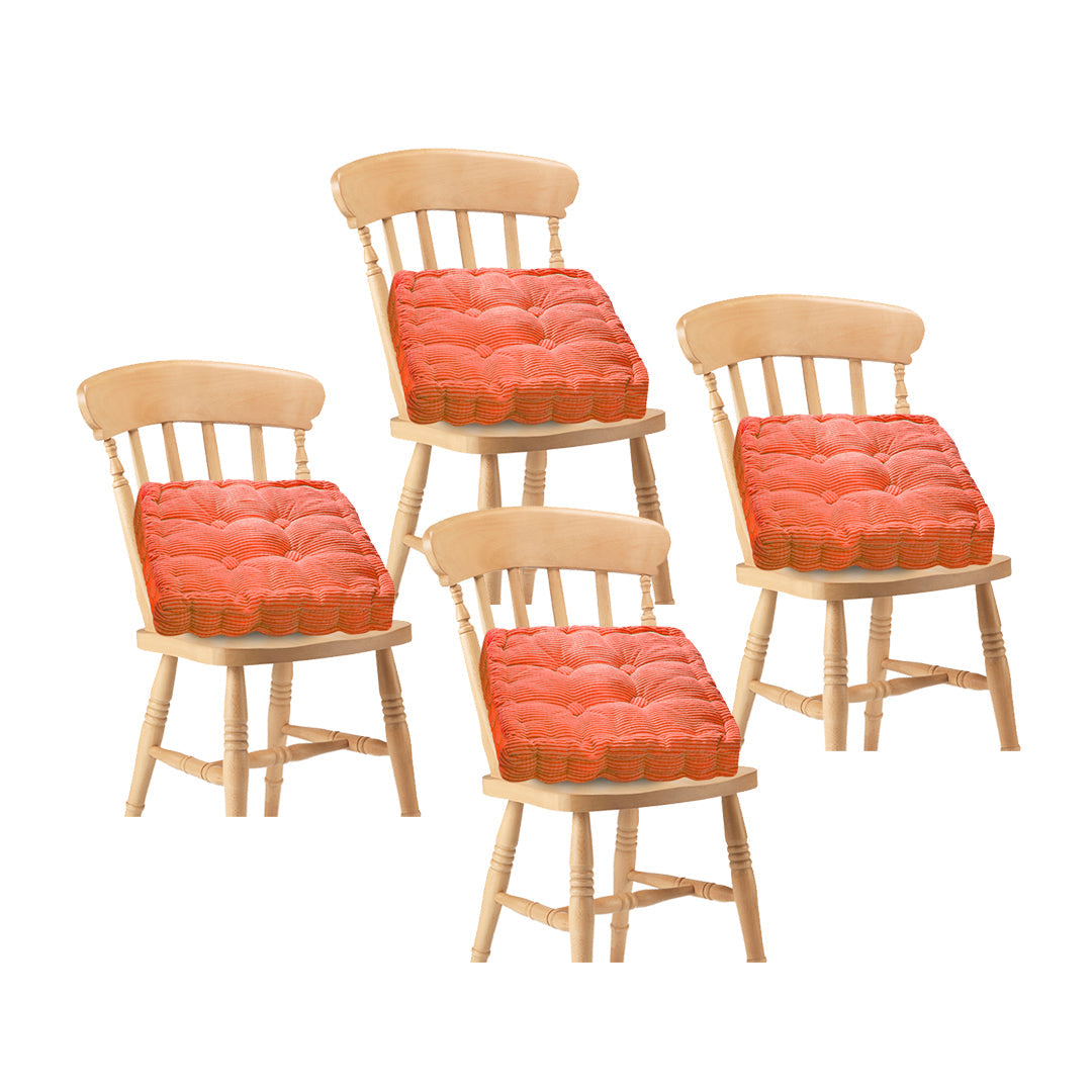 SOGA 4X Orange Square Cushion Soft Leaning Plush Backrest Throw Seat Pillow Home Office Decor $ 118.50