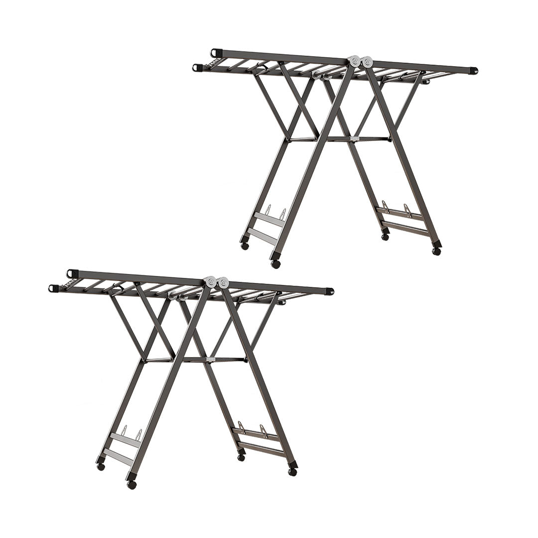 SOGA 2X 1.4m Portable Wing Shape Clothes Drying Rack Foldable Space-Saving Laundry Holder $ 409.50