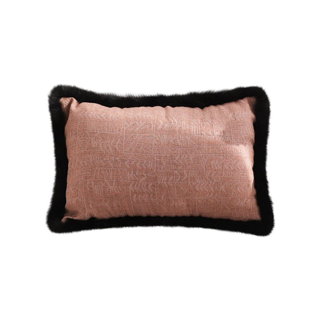 SOGA 30cm Mid century Style Raised Embroidery Texture Edged Lumbar Throw Pillow $ 55.50