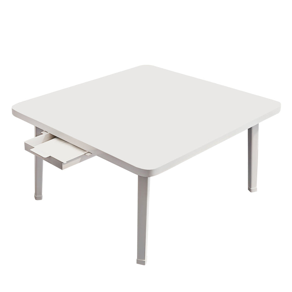 SOGA White Portable Floor Table Small Square Space-Saving Mini Desk Home Decor $ 66.90