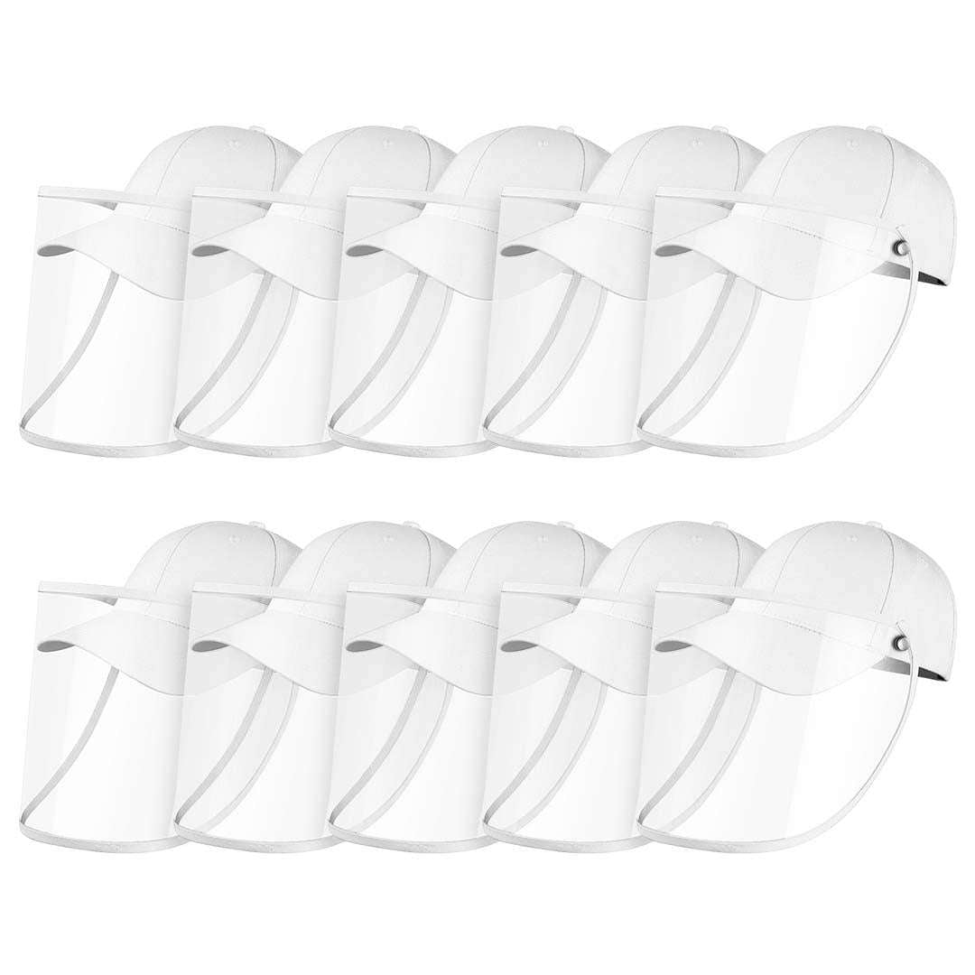 10X Outdoor Protection Hat Anti-Fog Pollution Dust Saliva Protective Cap Full Face HD Shield Cover Adult White $ 211