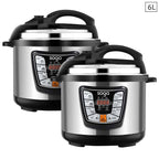 SOGA 2X Stainless Steel Electric Pressure Cooker 6L Nonstick 1600W $ 273.90