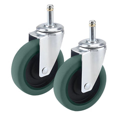 SOGA 2 x 4" Heavy Duty Polyurethane Swivel Castor Wheels