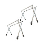 SOGA 2X 1.6m Portable Standing Clothes Drying Rack Foldable Space-Saving Laundry Holder with Wheels $ 226.90