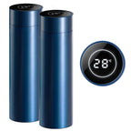 SOGA 2X 500ML Stainless Steel Smart LCD Thermometer Display Bottle Vacuum Flask Thermos Blue $ 75.50