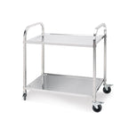 SOGA 2 Tier Stainless Steel Kitchen Dining Food Cart Trolley Utility Size 85x45x90cm Medium $ 224.50