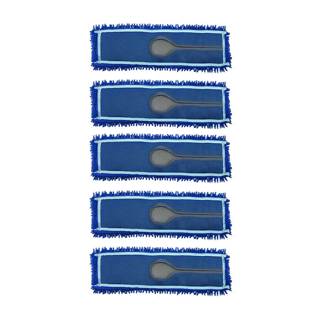 SOGA 5X 100x22 Blue Microfiber Flat Mop Floor Cleaning Pads Rotating Dust Remover $ 131.90