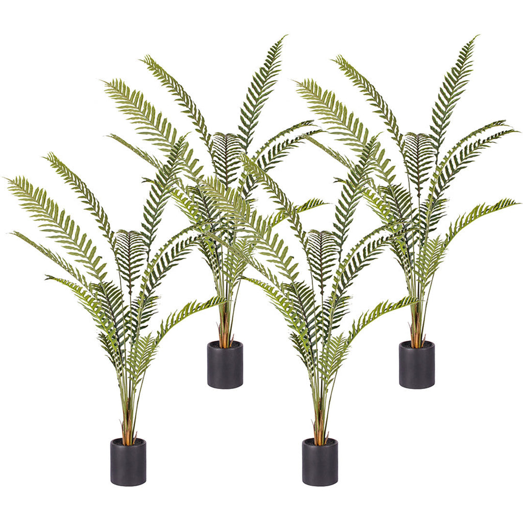 SOGA 4X 240cm Artificial Green Rogue Hares Foot Fern Tree Fake Tropical Indoor Plant Home Office Decor $ 1013.50
