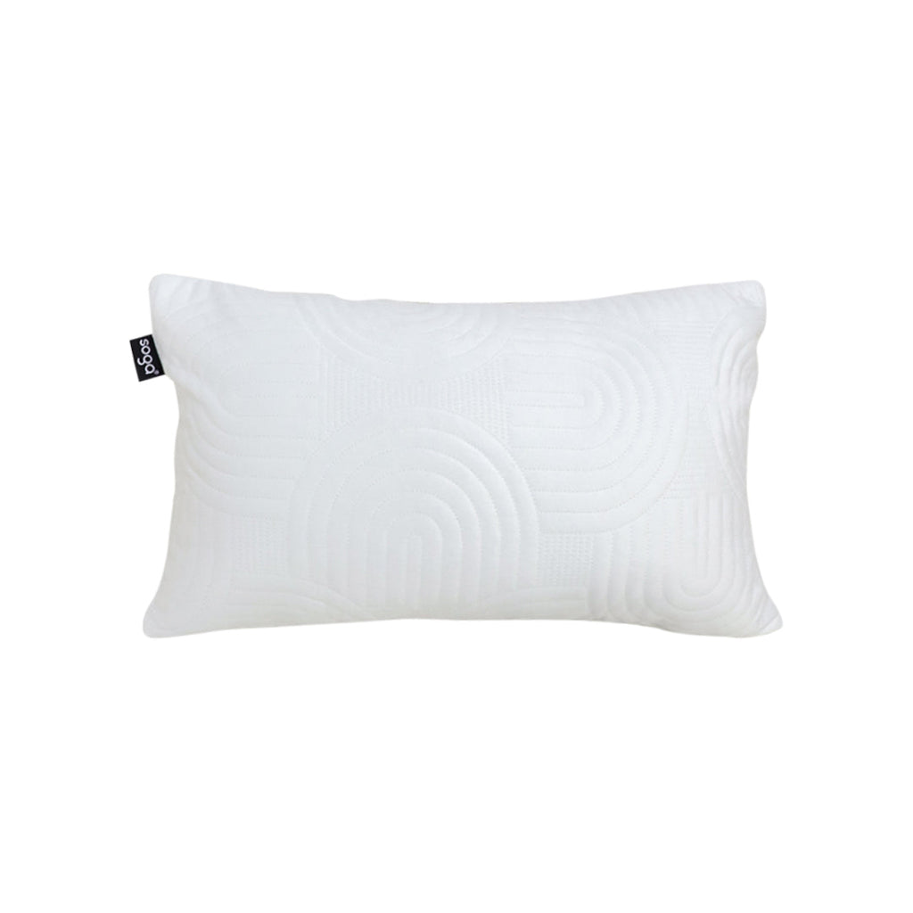 SOGA 30cm White Textured Geometric Pattern Decorative Throw Pillow $ 61