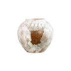 SOGA 21x22cm Gradient White Small Ceramic Flower Vase Elegant Living Room Home Decor