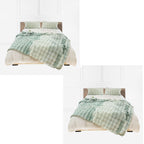 SOGA 2X 200cm Light Green Fuzzy Super Soft and Cozy Fluffy Throw Blanket $ 315.50
