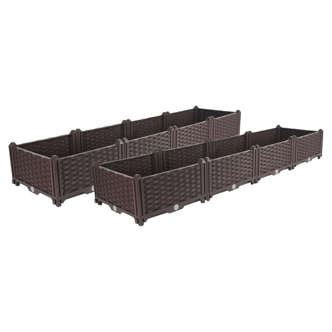 SOGA 2X 160cm Raised Planter Box Vegetable Herb Flower Outdoor Plastic Plants Garden Bed $ 193.90
