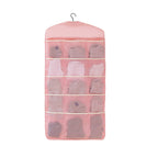 SOGA Pink Double Sided Hanging Storage Bag Underwear Bra Socks Mesh Pocket Hanger Home Organiser $ 26.90