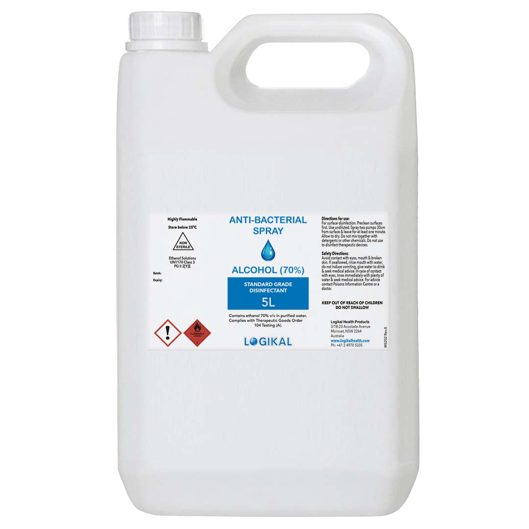 5L Standard Grade Disinfectant Anti-Bacterial Alcohol $ 222.50