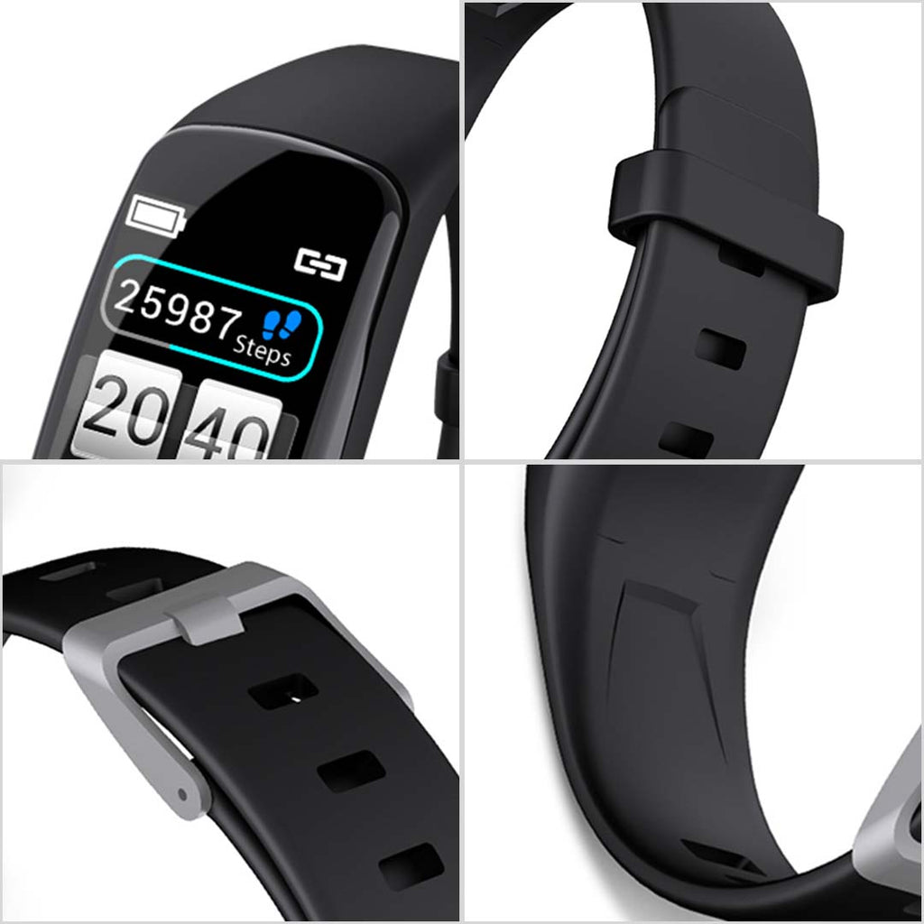SOGA 2x Sport Monitor Wrist Touch Fitness Tracker Smart Watch Black