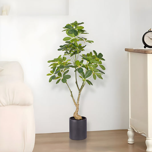 SOGA 2X 80cm Artificial Schefflera Tree – Realistic Indoor Greenery