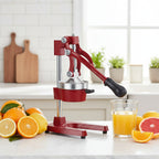 SOGA Commercial Manual Juicer Hand Press Juice Extractor Squeezer Orange Citrus Red