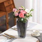 SOGA 28cm Modern Gray Ceramic Glass Vase Home Decor $ 71