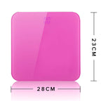 SOGA 2X 180kg Digital Fitness Weight Bathroom Gym Body Glass LCD Electronic Scales Pink/Blue