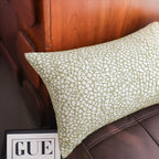 SOGA 35cm Modern Olive Green Speckled Pattern Textured Throw Pillow
