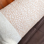 SOGA 2X 35cm Modern Beige Color Block Textured Decorative Throw Pillow