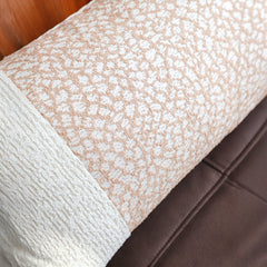 SOGA 2X 35cm Modern Beige Color Block Textured Decorative Throw Pillow