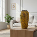 SOGA 35x17cm Yellow Large Ceramic Flower Vase Elegant Living Room Home Decor