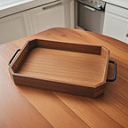 SOGA 33.8x23x5cm Paulownia Wood Serving Tray