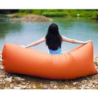 2X Fast Inflatable Sleeping Bag Lazy Air Sofa Orange $ 86
