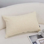 SOGA 30cm Cream Boucle Textured Fluffy Decorative Throw Pillow $ 61