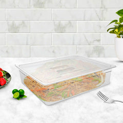 SOGA 150mm Clear Gastronorm GN Pan 1/1 Food Tray Storage with Lid