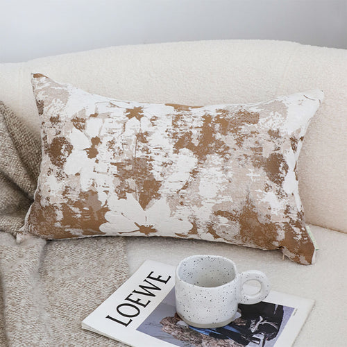 SOGA 2X 35cm Rustic Weathered Paint Effect Decorative Lumbar Throw Pillow
